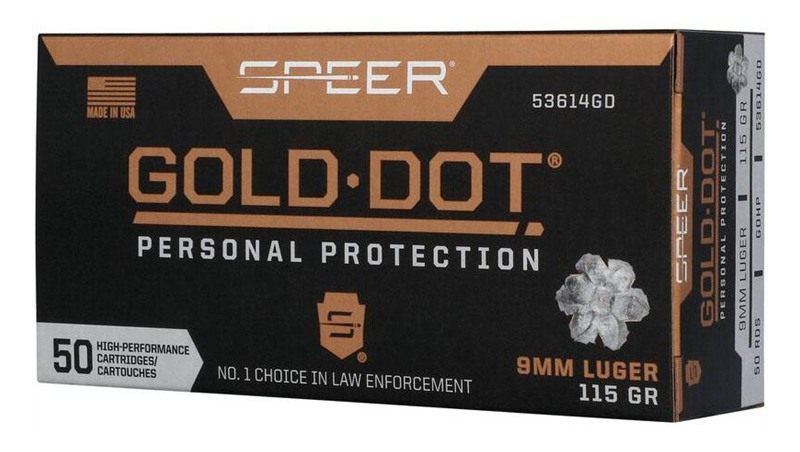 Speer Gold Dot Handgun Personal Protection Ammunition 9mm Luger 115gr JHP 1 view 2