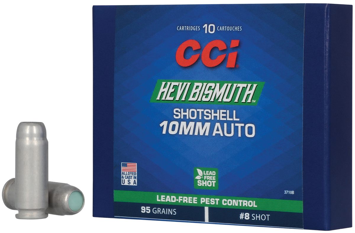 CCI Pest Control Bismuth Shotshell Ammunition 10mm Auto 8 1300 fps 10/ct