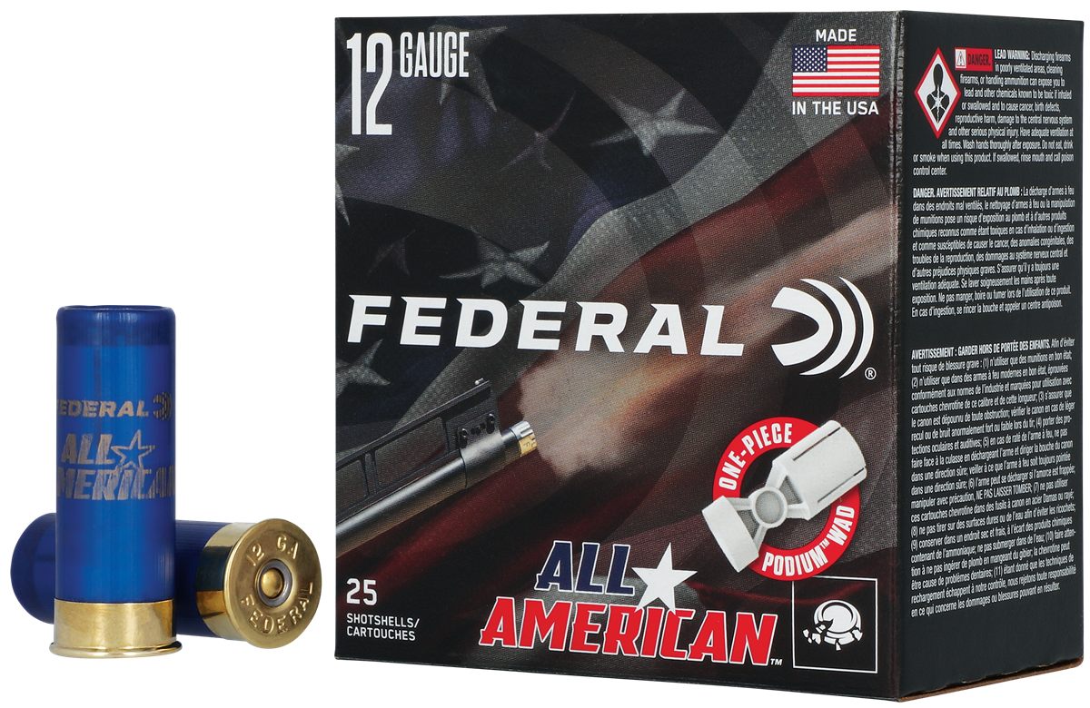 Federal FAA12HC75 All-American 12 Gauge 2.75in 1 1/8oz 7.5 Shot 25 Per Box/ view 2