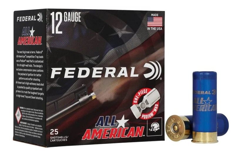 Federal FAA12L18 All-American 12 Gauge 2.75in 1oz 8 Shot 25 Per Box/10 Case view 3
