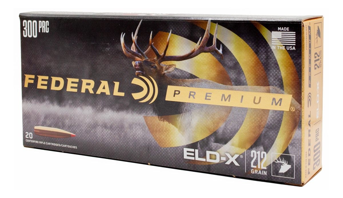 Federal Cartridge Premium ELD-X Rifle Ammunition 300 PRC 212gr PT 2860 fps