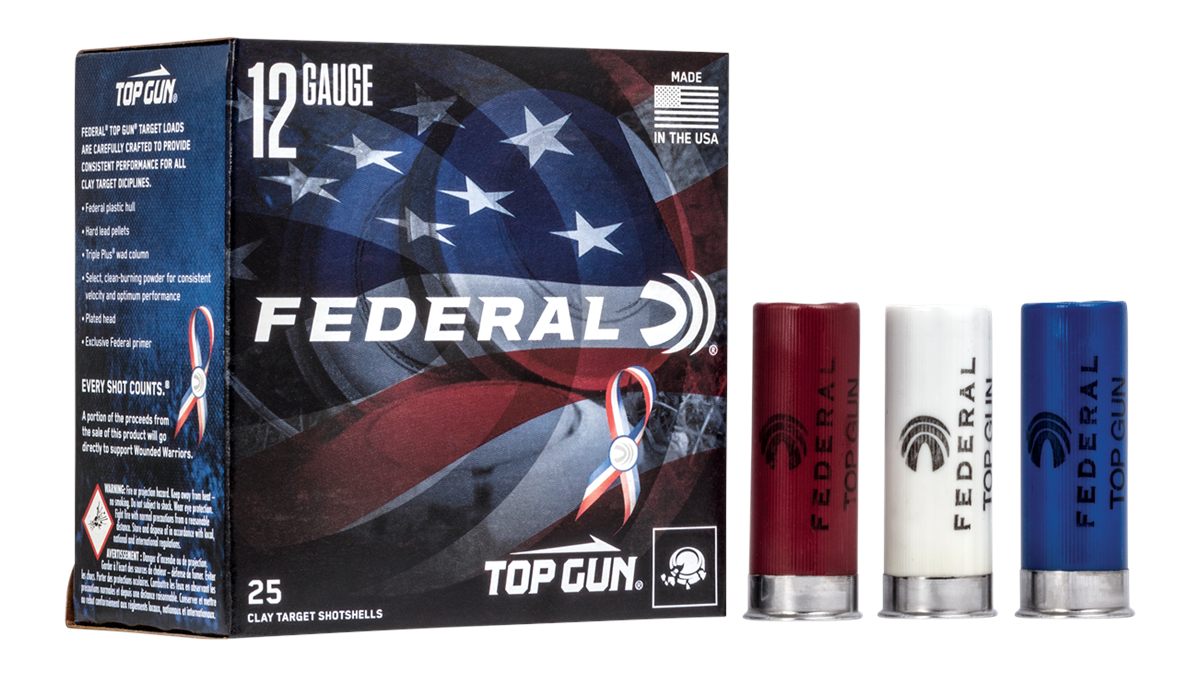 Federal Top Gun Target 250th Anniversary Shotshells 12 ga 2-3/4in 1/8 oz 8