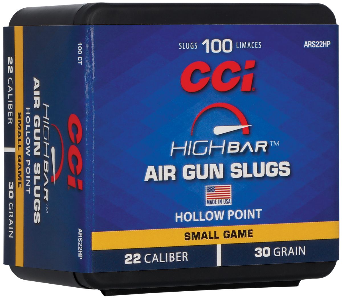 CCI ARS22HP High Bar Air Gun Slug 22 Cal 30gr Hollow Point 100 Per Box/5 Ca