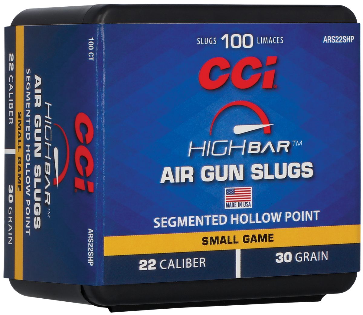 CCI ARS22SHP22 High Bar Air Gun Slug 22 Cal 30gr Segmented Hollow Point 100