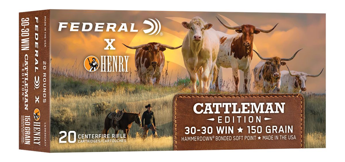 Federal x Henry Cattleman Edition rifle Ammunition 30 Win 150gr SP 2390 fps