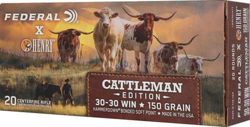 Federal x Henry Cattleman Edition rifle Ammunition 30 Win 150gr SP 2390 fps view 2