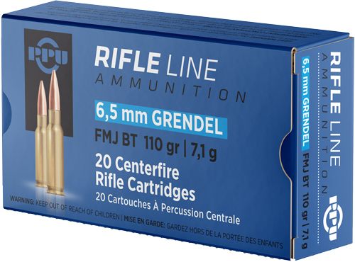 Ppu PP6GF Standard Rifle 6.5 Grendel 110gr Full Metal Jacket Boat Tail 20 P view 2