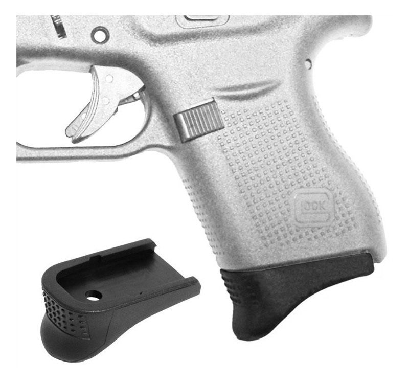 Pearce Grip PG43+1 Magazine Extension made of Polymer with Black Finish 3/4