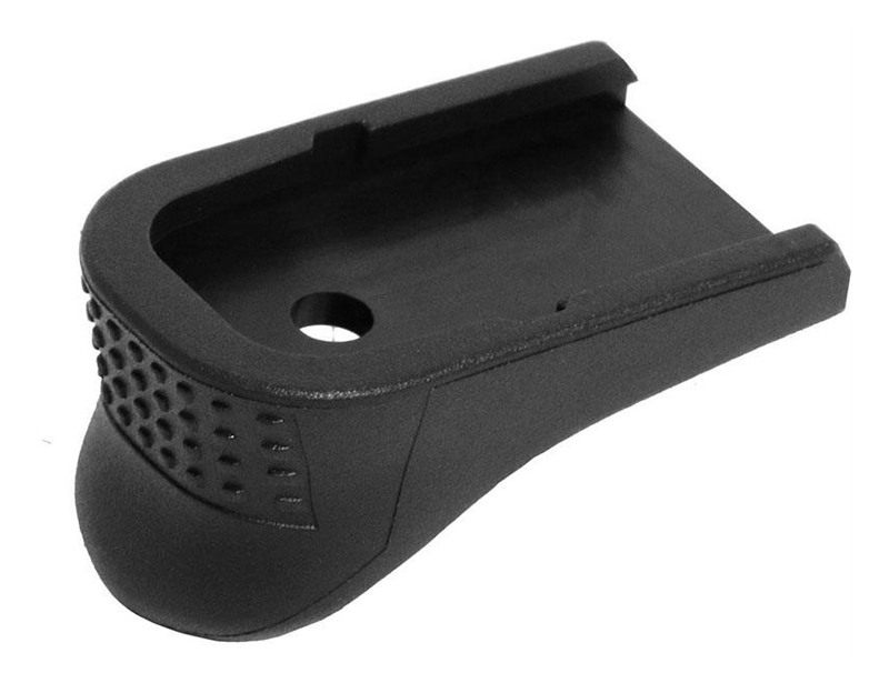Pearce Grip PG43+1 Magazine Extension made of Polymer with Black Finish 3/4 view 2