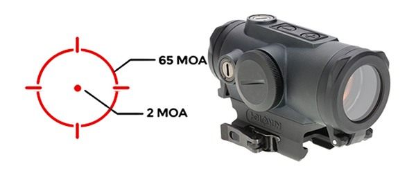 HOLOSUN 530 RED MULTI-RET SHAKE AWAKE RIFLE 30MM view 3