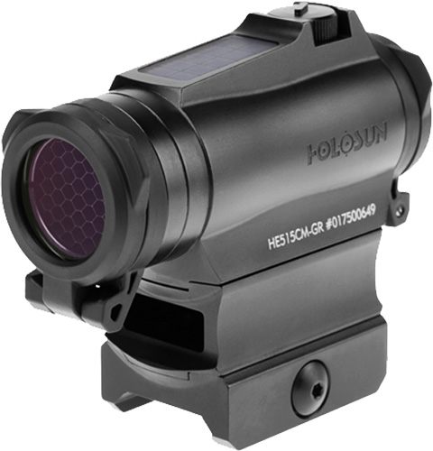 Holosun HE515CMGR 515 Black Anodized 1 x 20 mm 2 MOA Green Dot/65 Circle Mu view 2