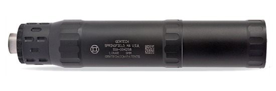 Gemtech Lunar 9 Aluminum Pistol Suppressor 9mm Luger Black Compatible with