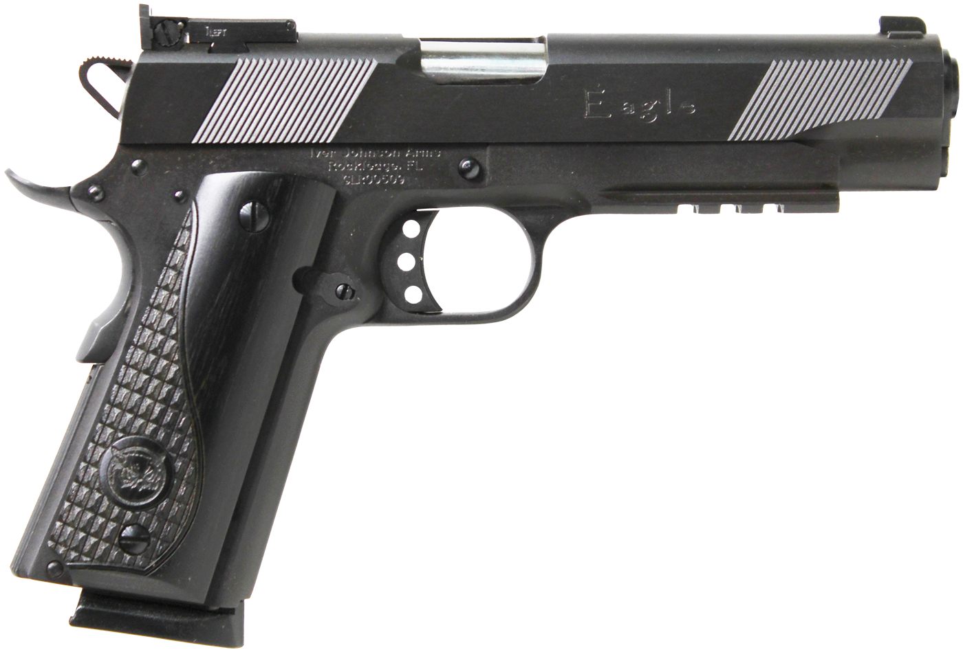 Iver Johnson Arms EAGLELR LR Government Size 45 ACP 8+1 5in Matte Blued