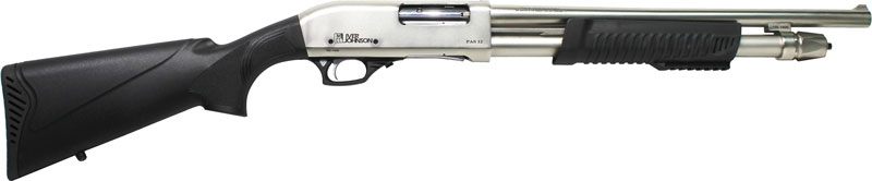 Iver Johnson Pump 12GA 3in 18in Cylinder Nickel Synthetic view 2