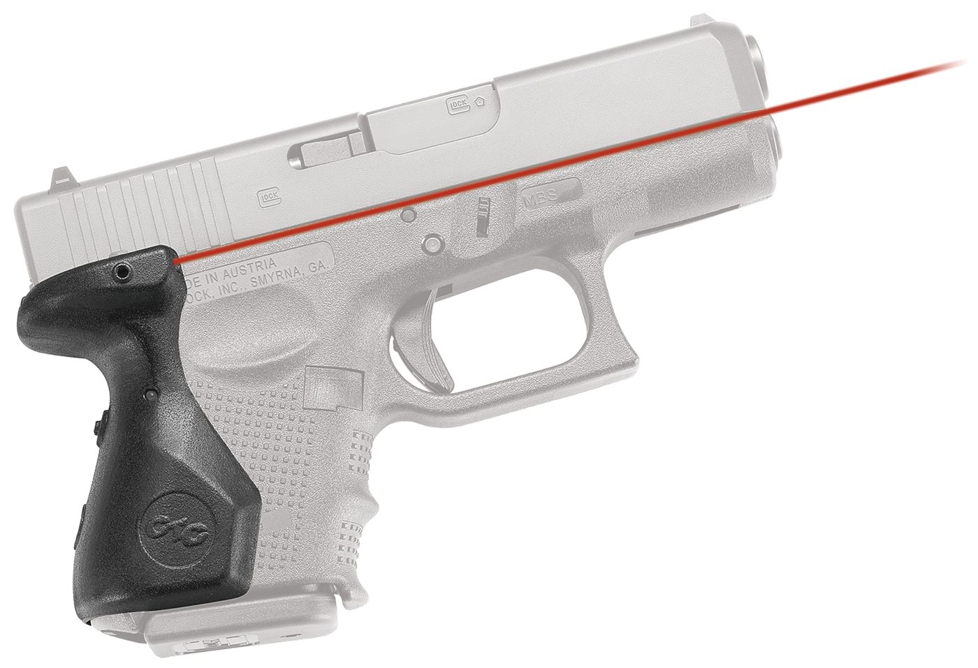 Crimson Trace 0132501 Lasergrips Compatible w/ Glock Gen4 25/27/33, Red Bla