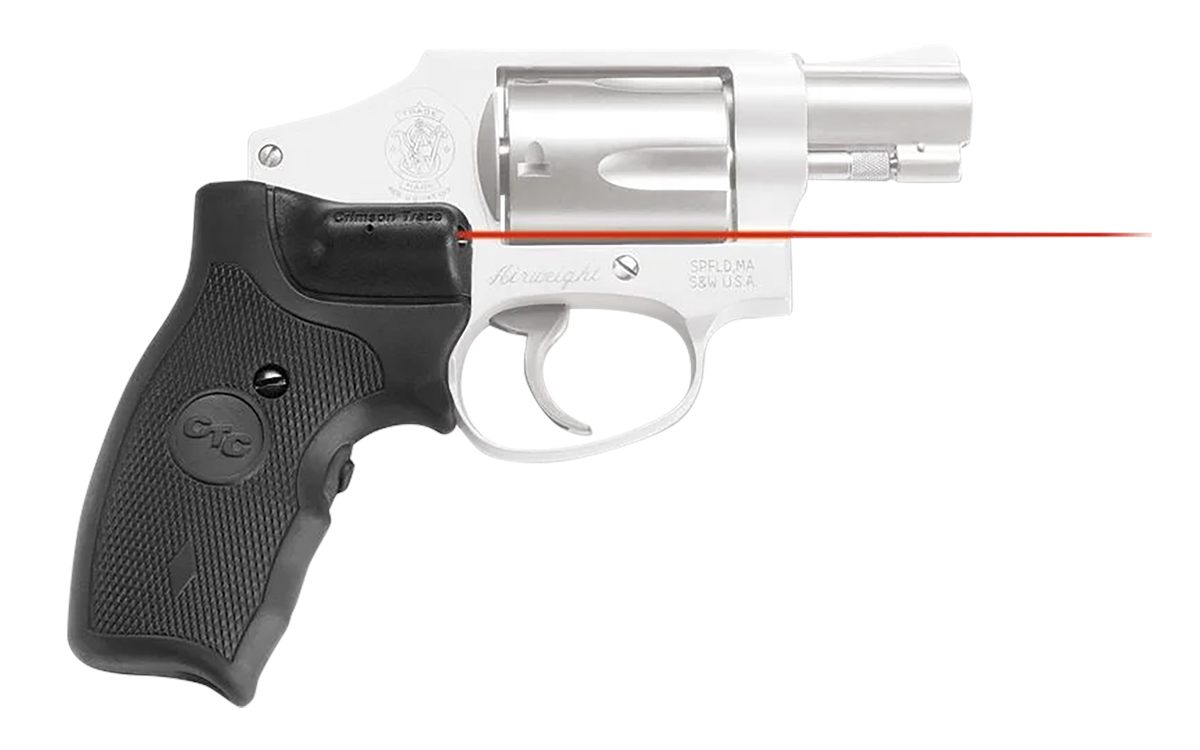 Crimson Trace 011150 Lasergrips Fits S W J- Round Butt, Red 633nM Wavelengt