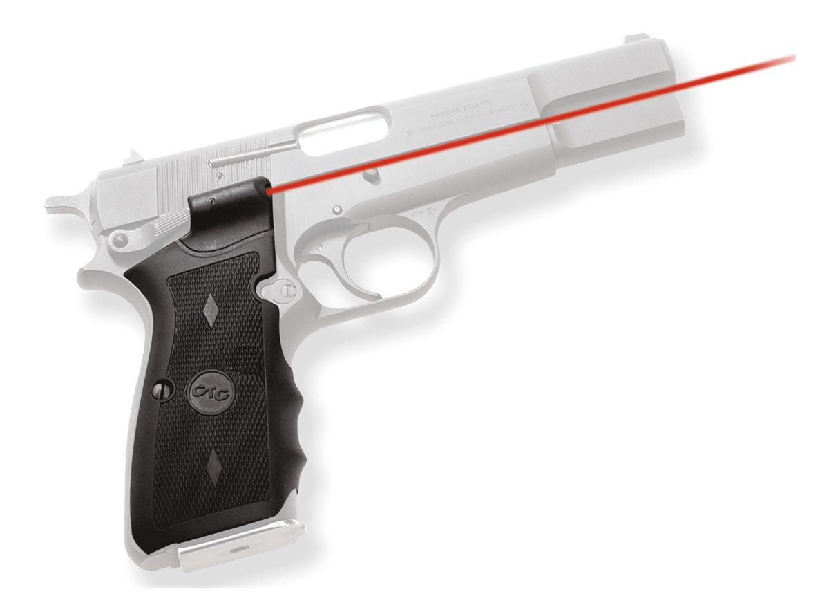 Crimson Trace 011170 Lasergrips Fits Browning Hi-Power, Red 633nM Wavelengt