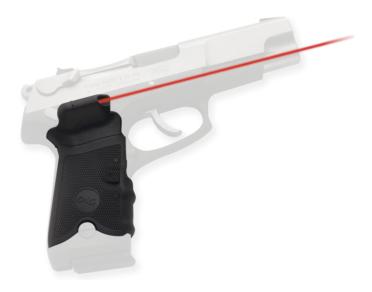 Crimson Trace 011190 Lasergrips Fits Ruger P-Series, Red Black Polymer