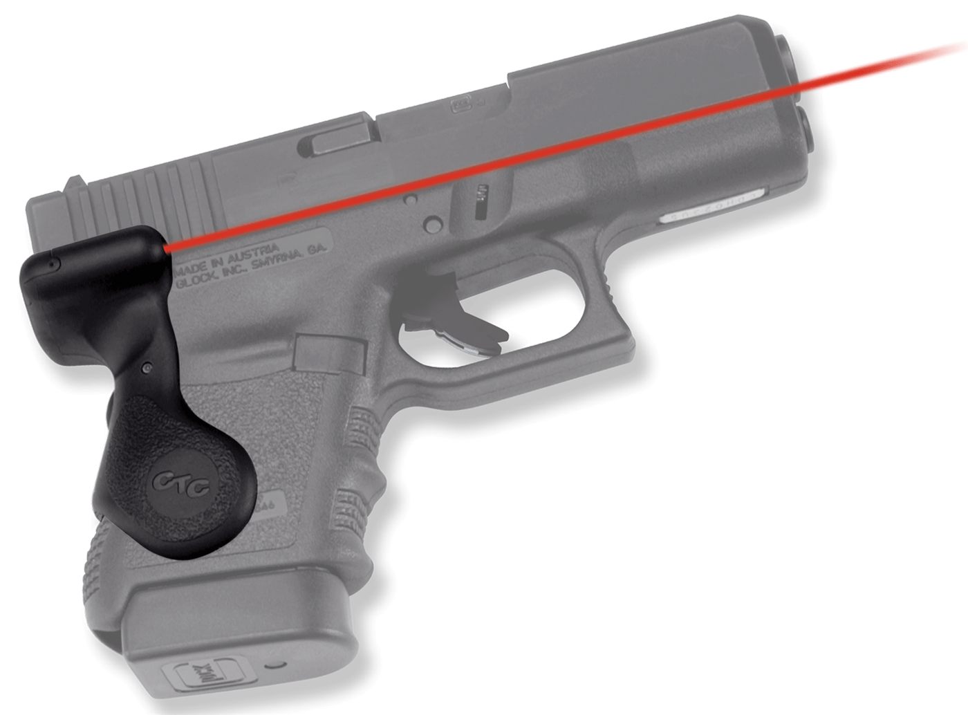 Crimson Trace 011650 Lasergrips Compatible w/Glock Gen3 29/30 Red Black Pol