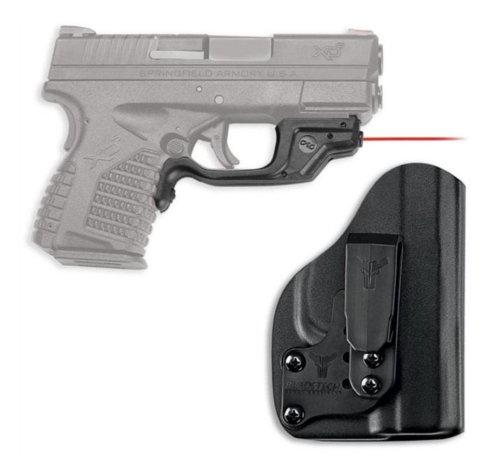 Crimson Trace Lg-469-hbt Laserguard Red Laser/bladetech Holster For Xd-s