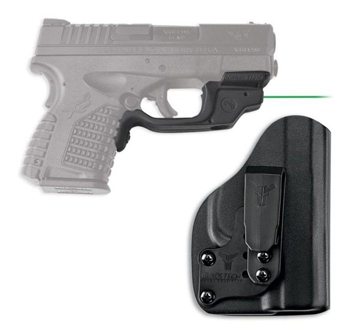 CRIMSON TRACE LG-469G-HBT LASERGUARD GRN LASER/BLADETECH HOLSTER FOR XD-S
