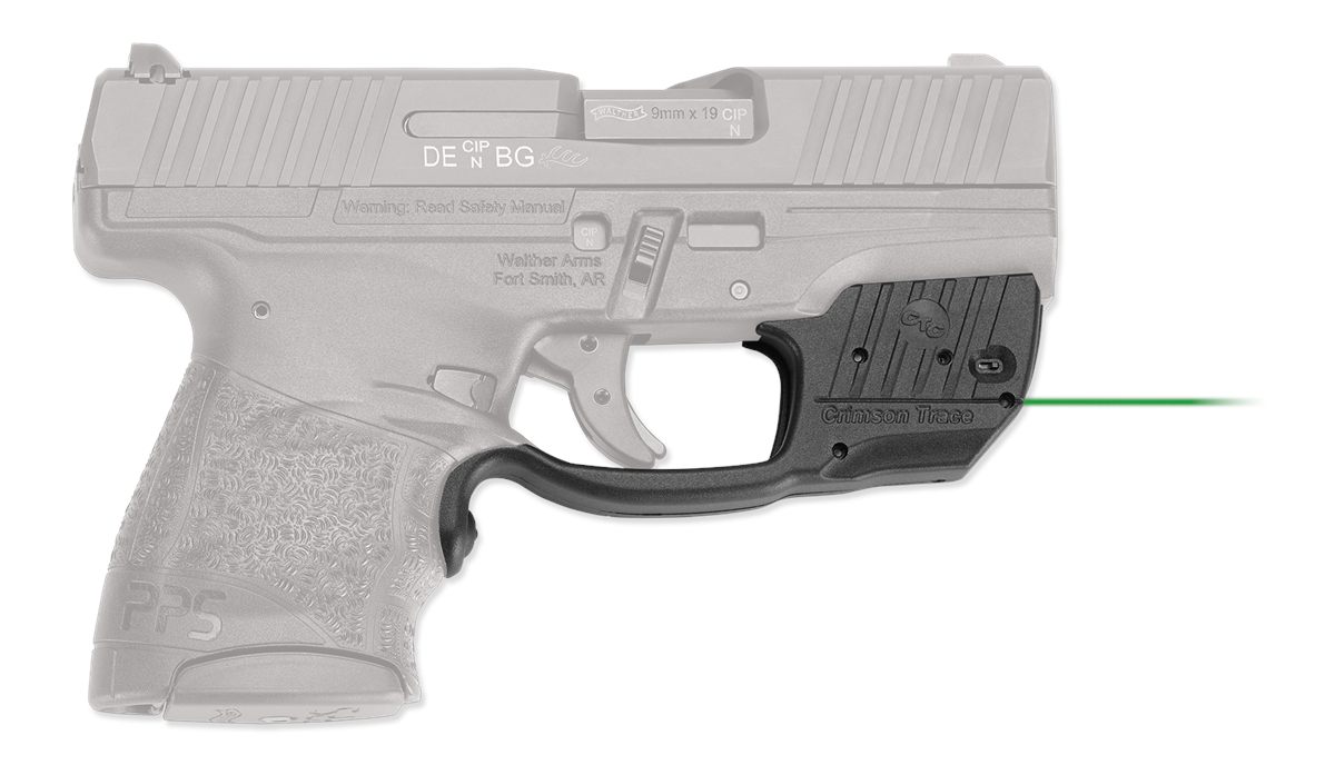 Crimson Trace 0158101 Laserguard Fits Walther PPS M2, Green Black Polymer