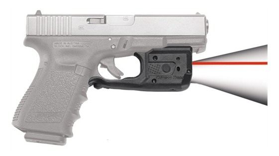 Crimson Trace 0169401 Laserguard Pro Compatible w/Glock Full Compact, Red L view 2