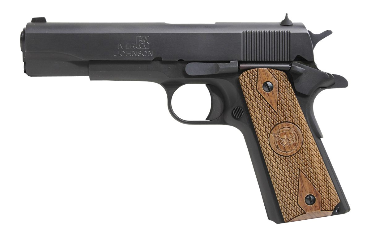 Iver Johnson Arms 1911A1938 1911 A1 38 Super 9+1 5in Black Steel Barrel, Ma