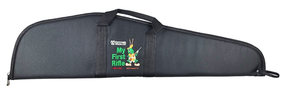 Crickett KSA035 Soft Rifle Case Black w/ White Logo Padded Zipper Closure 3