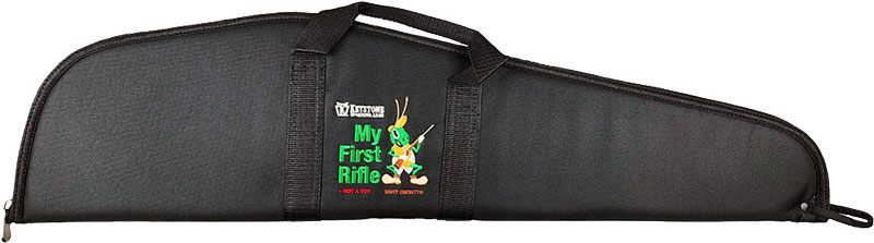Crickett KSA035 Soft Rifle Case Black w/ White Logo Padded Zipper Closure 3 view 2