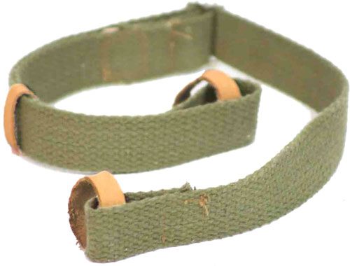 Keystone SPT ARM Crickett KSA803 Dog Collar Green Canvas w/Leather Trim Adj view 2