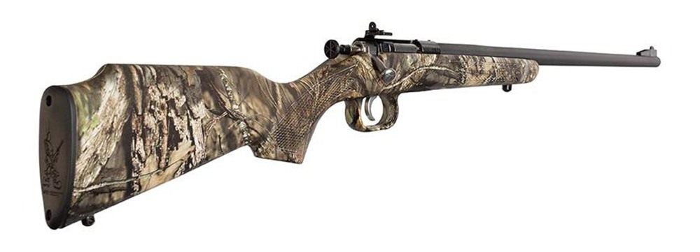 Crickett KSA2163 Youth 22 LR 1rd 16.12in Blued Barrel Receiver, Fixed Front view 2