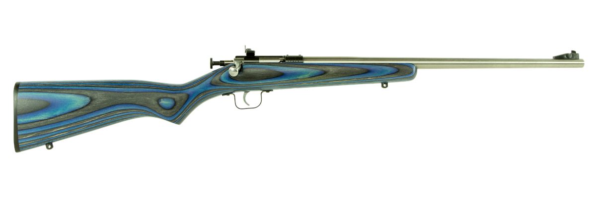 Crickett KSA2223 Youth 22 LR 1rd 16.12in Stainless Steel Barrel, Fixed Fron