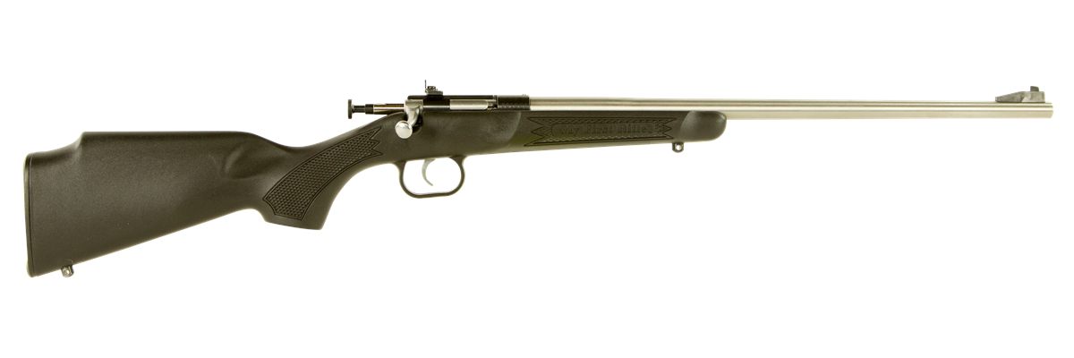 Crickett KSA2245 Youth 22 LR 1rd 16.12in Stainless Steel Barrel, Fixed Fron