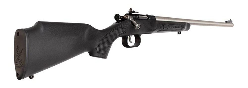 Crickett KSA2245 Youth 22 LR 1rd 16.12in Stainless Steel Barrel, Fixed Fron view 2