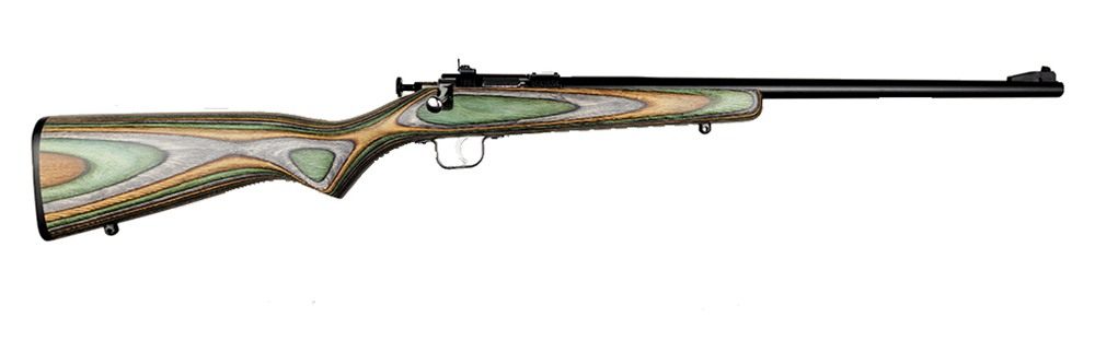 Crickett KSA2252 Youth 22 LR 1rd 16.12in Blued Barrel Receiver, Fixed Front view 2