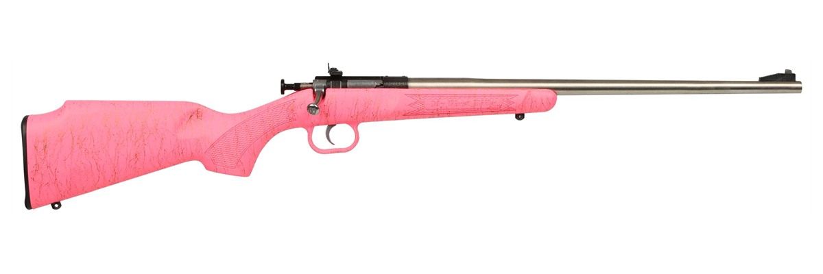 KSA CRICKETT PINK SYN 22LR GOLD WEBBED SS