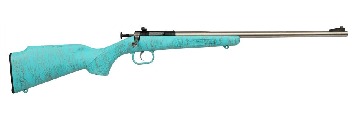 KSA CRICKETT BLUE SYN 22LR GOLD WEBBED SS