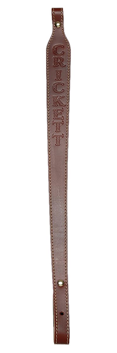 Keystone Crickett Rifle Sling, Brown Leather, Adjustable, 4 Sizes, Solid Co
