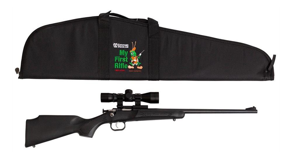 Keystone SPT ARM Crickett KSA2240BSC Youth Package 22 LR 1rd 16.12in Blued view 2