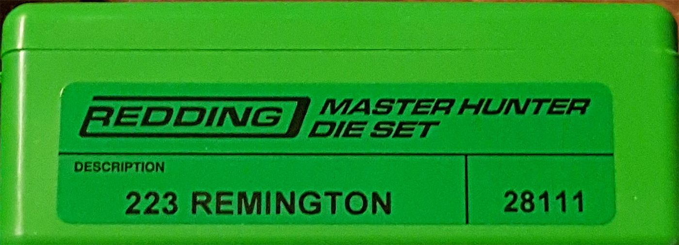 Redding Reloading 28111 Master Hunter(MH-C) Die Set 223 Rem (Carbide)