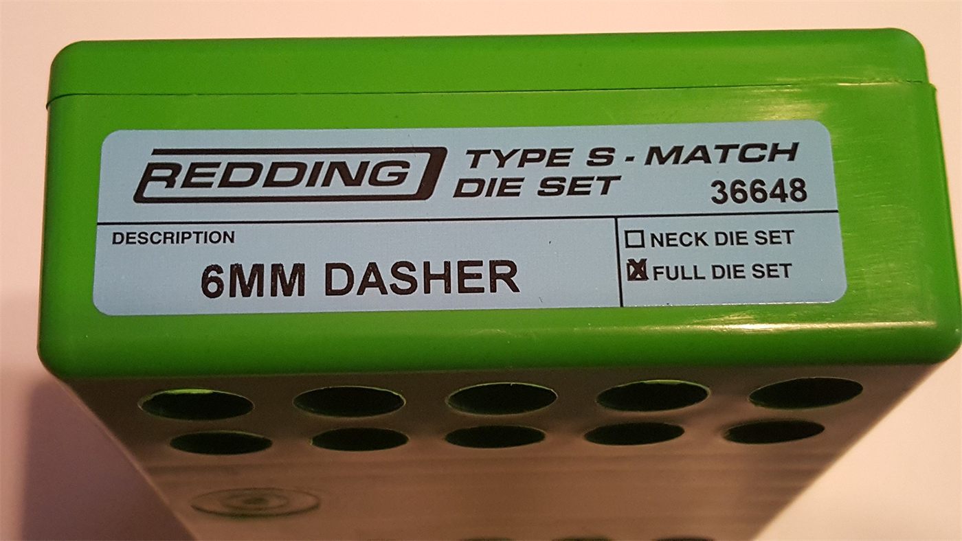 Redding Reloading 36648 6MM Dasher Type S-Match Full Die Set