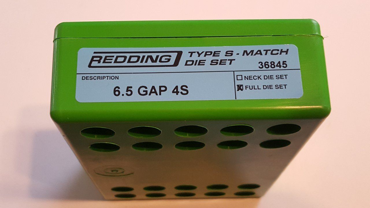 Redding Reloading Type S-Match Full Die Set - 6.5 GAP 4S, 36845