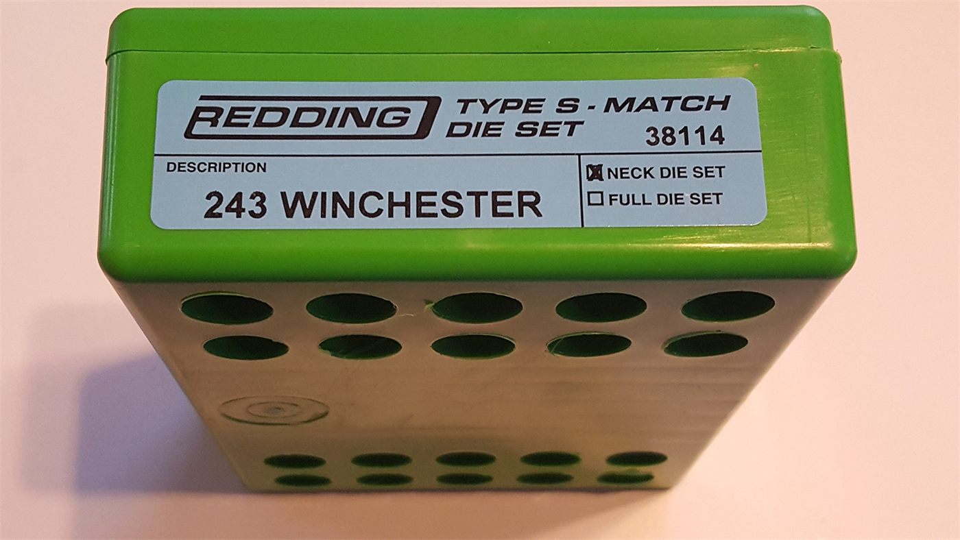 Redding Reloading Type S-Match Neck Die Set - 243 Winchester, 38114