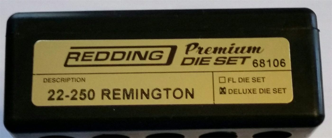 Redding Reloading 68106 22-250 Remington Premium Series Deluxe Die Set