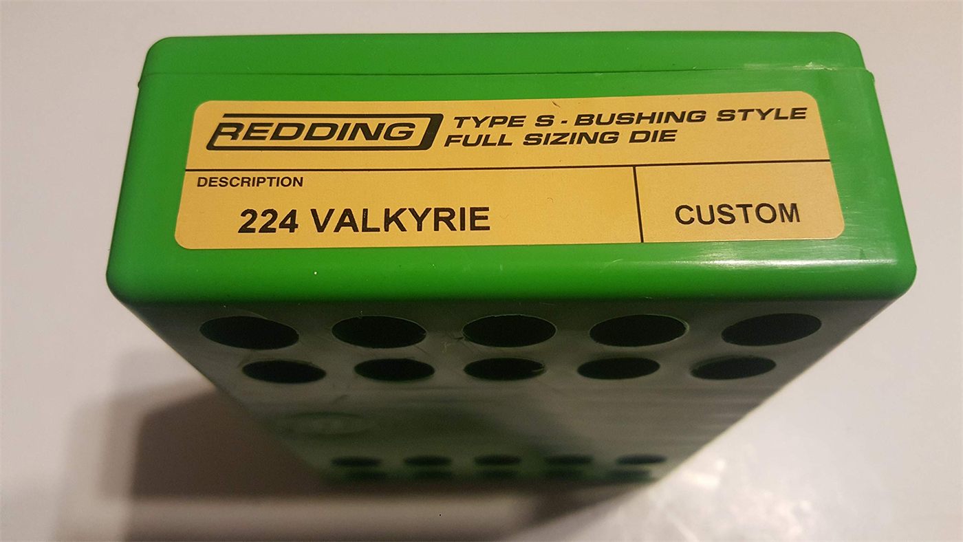 Redding Type S 224 Valkyrie Bushing Full Length Sizing Die