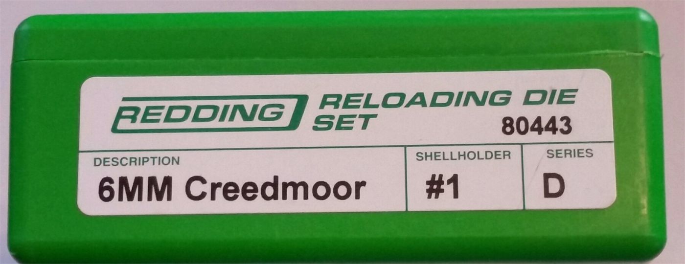 Redding Reloading 80443 6MM Creedmoor Full Length Die Set