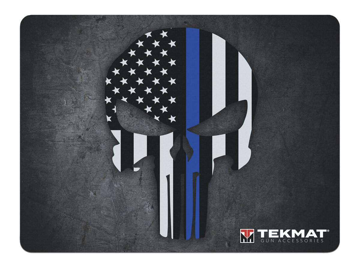 Tekmat TEKR20PUNISHER Ultra 20 Cleaning Mat Black/White/Blue Rubber 15inx20