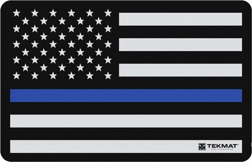 TekMat Police Blue Line Support Mat Gun Cleaning Black view 2
