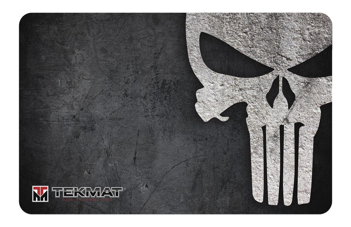 Tekmat TEKR17PUNISHER Punisher Grunge Cleaning Mat Black/White Rubber 11inx